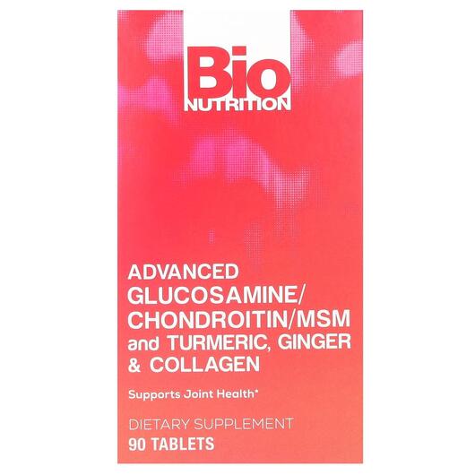 Основне фото товара Advanced Glucosamine/Chondroitin/MSM and Turmeric, Колаген, 90 та