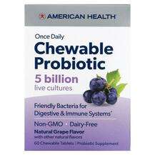American Health, Chewable Probiotic Grape 5 Billion CFU, 60 Ta...