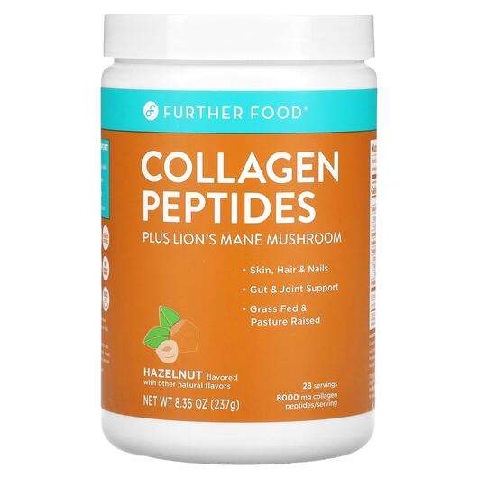 Основне фото товара Further Food, Collagen Peptides Plus Lion's Mane Mushroom...