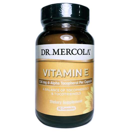 Основне фото товара Dr. Mercola, Vitamin E, Вітамін E, 90 капсул