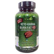 Irwin Naturals, Keto-Karma Burn Fat Red, 72 Liquid Soft-Gels