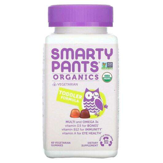 Основное фото товара SmartyPants, Мультивитамины, Organics Toddler Complete, 60 Veg...