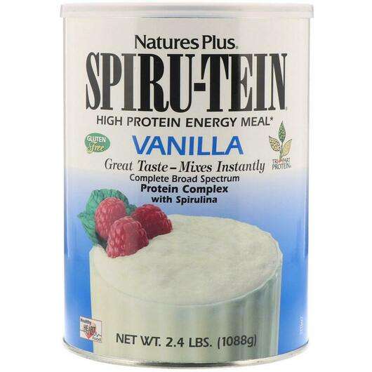 Основне фото товара Natures Plus, Spiru-Tein High Protein Energy Meal Vanilla, Бор...