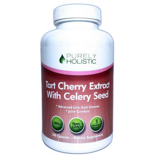 Tart Cherry Extract with Celery Seed, Терпка вишня, 180 капсул