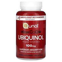 Qunol, Mega CoQ10 Ubiquinol 100 mg, Коензим Q10, 100 капсул