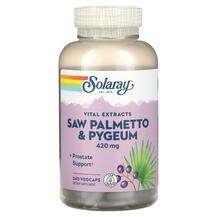Solaray, Vital Extracts Saw Palmetto & Pygeum 420 mg, Сав ...