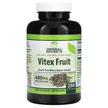 Herbal Secrets, Авраамово дерево, Vitex Fruit 400 mg, 250 капсул