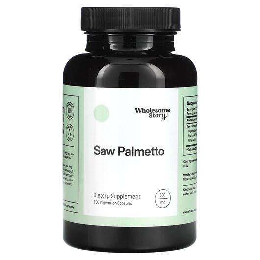 Saw Palmetto 500 mg, Екстракт Пальметто, 100 капсул