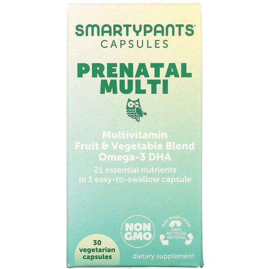 Основное фото товара SmartyPants, Prenatal Multi, Prenatal Multi 30 Vegetarian, 30 ...