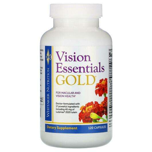 Основне фото товара Dr. Whitaker, Vision Essentials Gold, Підтримка здоров'я зору,...