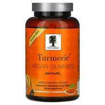 New Nordic, Куркума, Turmeric Vegan Gummies with Curcuma Extra...