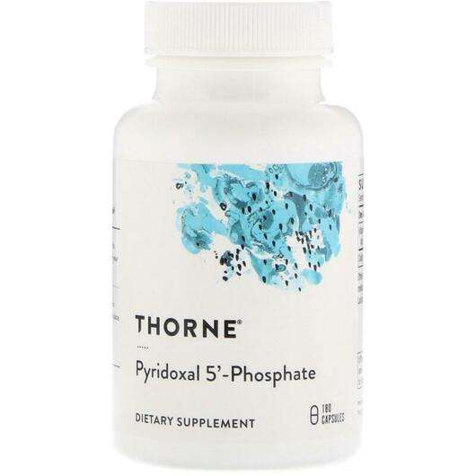 Основне фото товара Thorne, Pyridoxal 5'-Phosphate, Пиридоксаль 5 Фосфат, 180 капсул