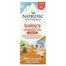 Nordic Naturals, Baby's Vitamin D3 Liquid 10 mcg 400 IU, Вітам...