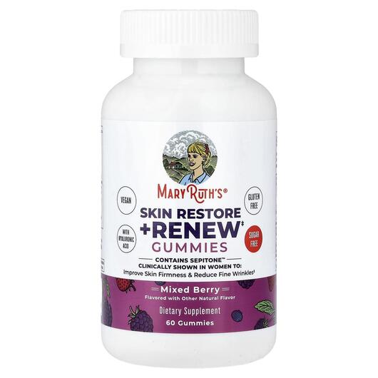 Основне фото товара Skin Restore + Renew Gummies Mixed, Шкіра нігті волосся, 60 табле