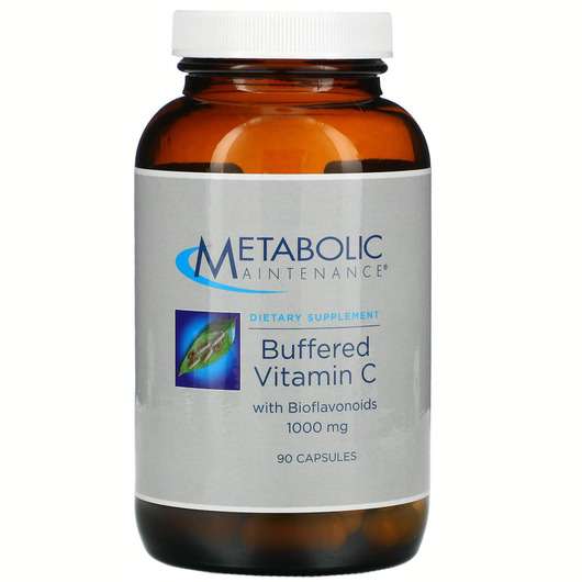 Buffered Vitamin C, Буферізірованний Вітамін С з біофлавоноїдами 1000 мг, 90 капсул