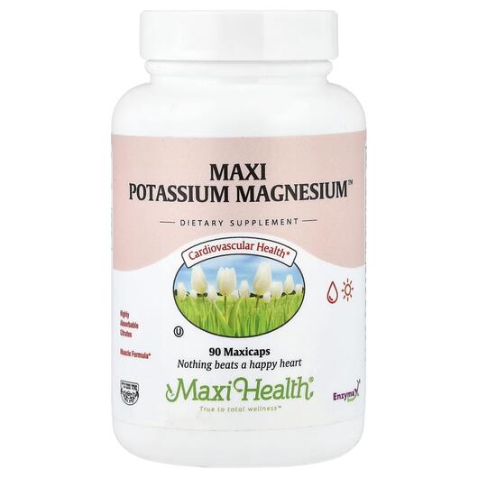 Основне фото товара Maxi Health, Maxi Potassium Magnesium, Магній, 90 капсул