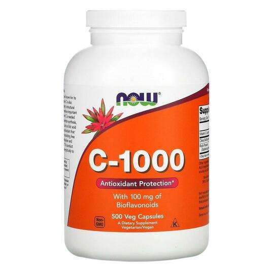 Основное фото товара Now, Витамин С 1000, C-1000, 500 капсул