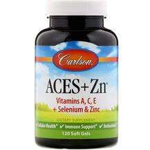 Carlson, Aces + Zn, Вітаміни А С Е + селен та цинк, 120 капсул