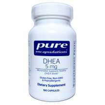 Pure Encapsulations, DHEA Dehydroepiandrosterone 5 mg, Дегідро...