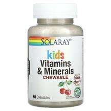 Solaray, Kids Vitamins & Minerals Chewable Natural Black C...