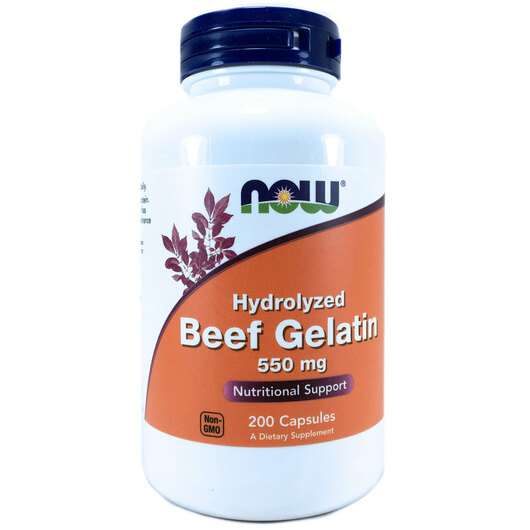 Beef Gelatin 550 mg, Яловичий желатин 550 мг, 200 капсул