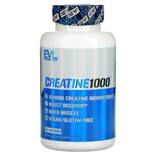 Основное фото товара EVLution Nutrition, Креатин, Creatine1000, 120 капсул