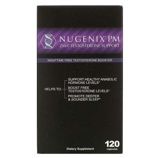 Основне фото товара Nugenix, ZMA Testosterone Nighttime, Бустер Тестостерону, 120 ...