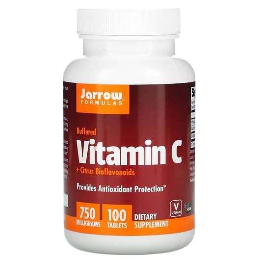 Основне фото товара Jarrow Formulas, Vitamin C 750 + Bioflavonoids, Вітамін С 750 ...