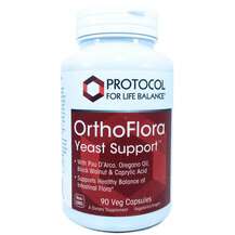 Protocol for Life Balance, OrthoFlora Yeast Support, 90 Veg Ca...