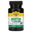 Фото товару Country Life, Biotin 5 mg, Биотин 5000 мкг, 120 капсул