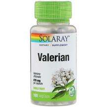 Solaray, Валериана 470 мг, Valerian 470 mg, 100 капсул