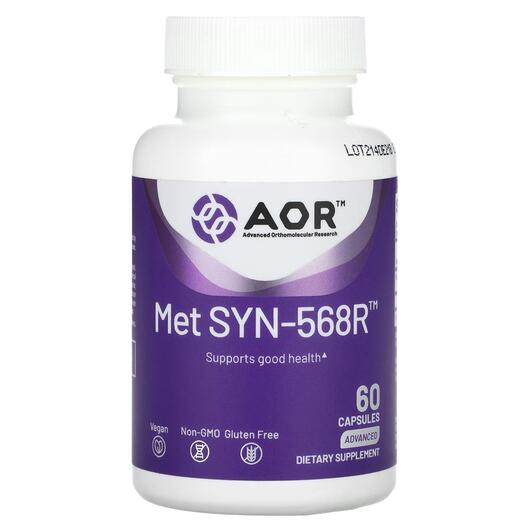 Основне фото товара AOR, Met SYN-568R, Червоний дріжджовий рис, 60 капсул