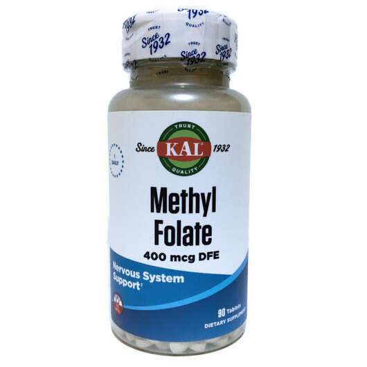 Methyl Folate 400 mcg, Метілфолат 400 мкг, 90 таблеток