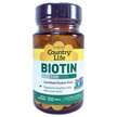 Фото товару Country Life, Biotin 1000 mcg, Вітамін B7 Біотин, 100 таблеток