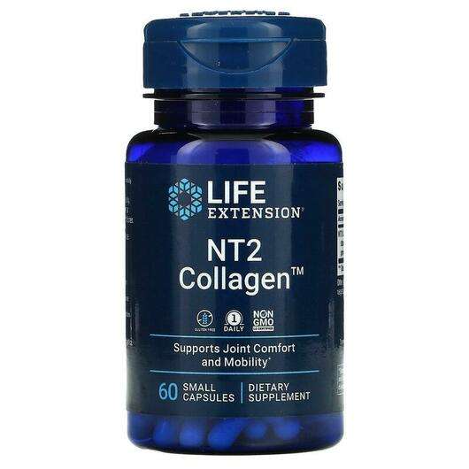 Основне фото товара Life Extension, NT2 Collagen 40 mg, Коллаген 40 мг, 60 капсул
