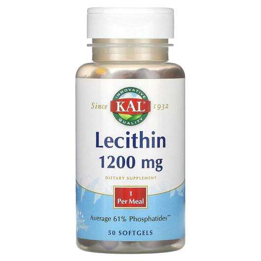 Основное фото товара KAL, Лецитин, Lecithin 1200 mg, 50 капсул