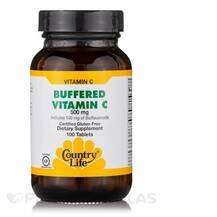 Country Life, Buffered Vitamin C 500 mg with Bioflavonoids, Ві...