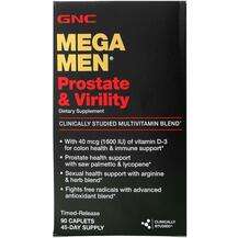 GNC, Mega Men Prostate & Virility, Мультивітаміни Мега Мен...