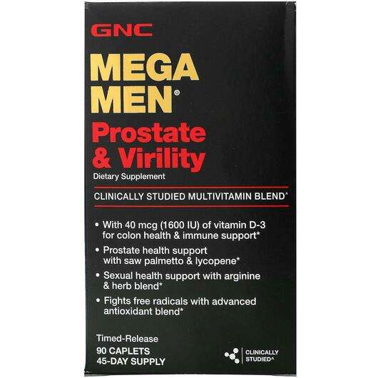 Основное фото товара GNC, Мультивитамины Мега Мэн, Mega Men Prostate & Virility...