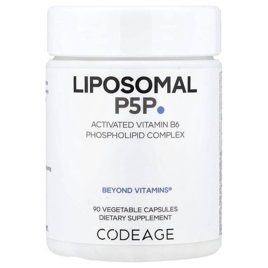 Основное фото товара CodeAge, Пиридоксал-5-фосфат, Liposomal P5P, 90 капсул