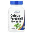 Фото товару Nutricost, Coleus Forskohlii, Форсколін, 60 капсул