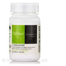 DaVinci Laboratories, L-Theanine 200 mg, L-Теанін, 30 капсул