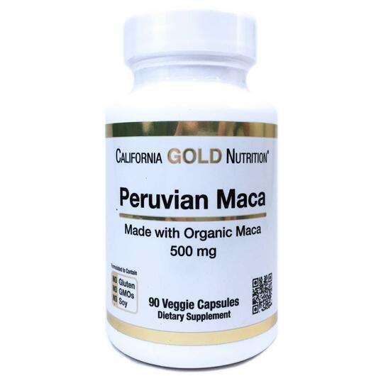 Peruvian Maca 500 mg, Перуанська Мака 500 мг, 90 капсул