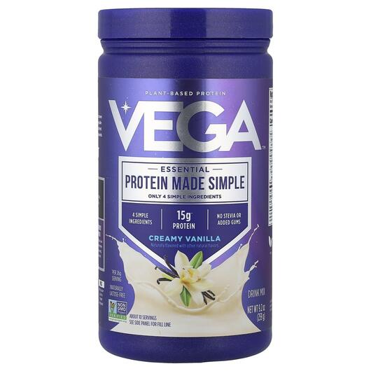 Основне фото товара Vega, Protein Made Simple Vanilla 9, Протеїн, 259 г