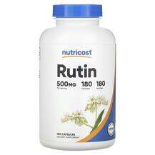 Nutricost, Rutin 500 mg, Рутин, 180 капсул