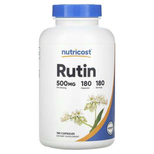 Основне фото товара Nutricost, Rutin 500 mg, Рутин, 180 капсул