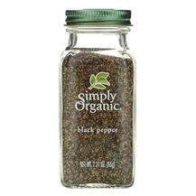 Simply Organic, Специи, Black Pepper, 65 г