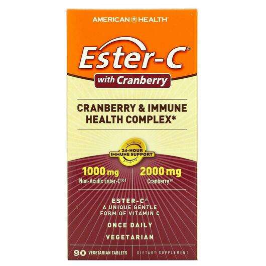 Основне фото товара American Health, Ester-C 1000 with Cranberry, Естер С з Клюкво...
