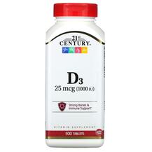 Vitamin D3 25 mcg Витамин D3 1000 МЕ 21st Century