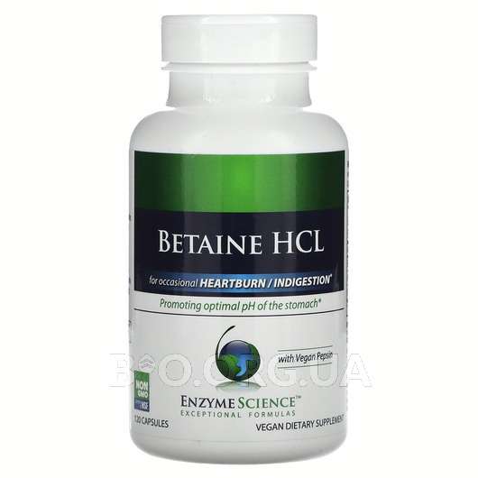 Betaine HCL, Бетаїн HCL, 120 капсул